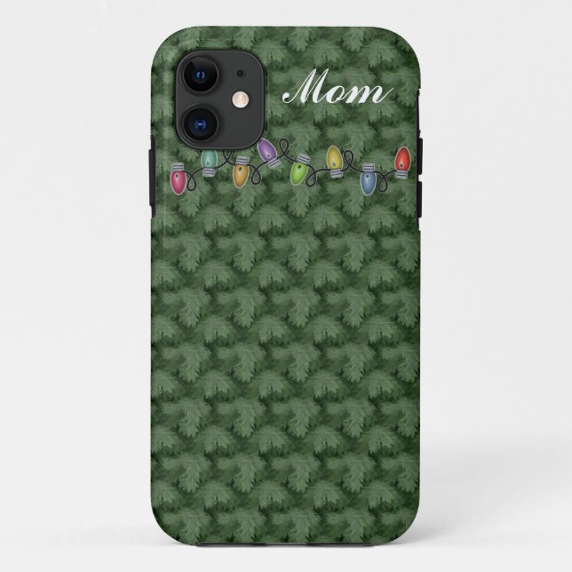 Le coque iphone de Noël de maman personnalisée (Dos)