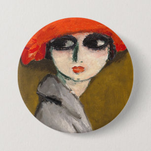 Le Coquelicot ( Corn Poppy ) By Kees Van Dongen 3 Inch Round Button