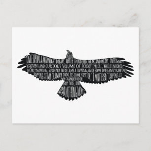 Le Corbeau par Edgar Allan Poe Carte postale