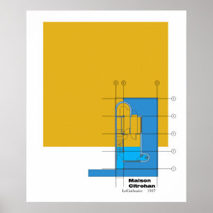 Le Corbusier Maison Citrohan Poster