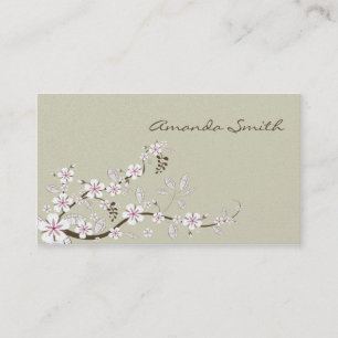 Le cornouiller fleurit carte de visite