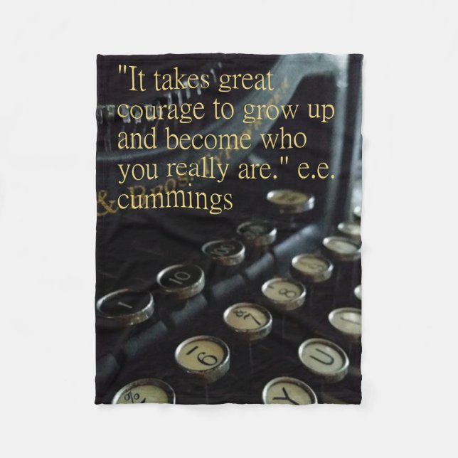 Le "courage" cru tapent la couverture à la machine (Devant)