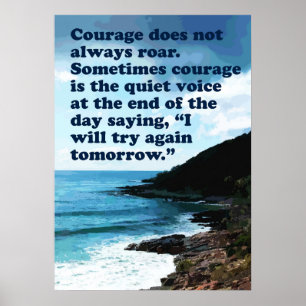 Le Courage N'Est Pas Toujours Une Affiche De Roule
