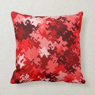 Le coussin abstrait rouge 5in1 2/noir/blanc,