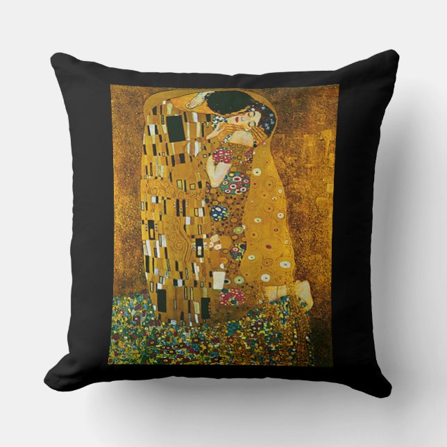Le Coussin artistique "The Kiss" de Gustav Klimt (Recto)