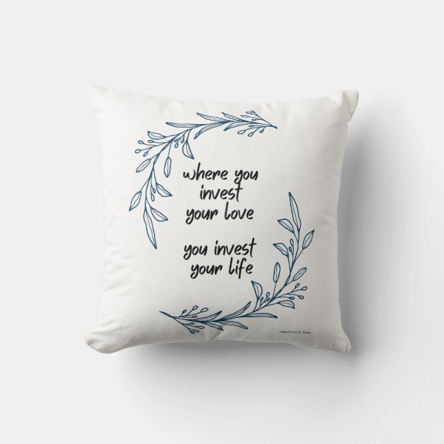 Le Coussin "Awake My Soul" de Mumford & Son (Recto)