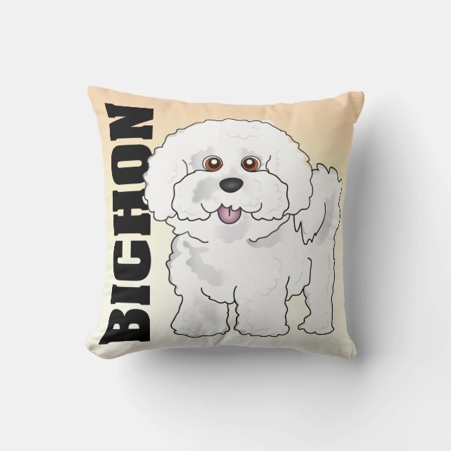 Le coussin de Bichon Frise (Recto)