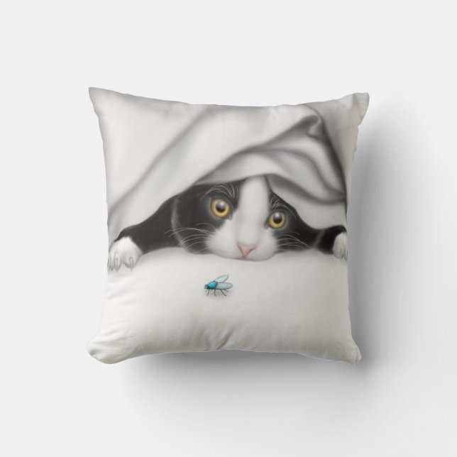 Le coussin de chaton de chasseur d'insecte (Recto)