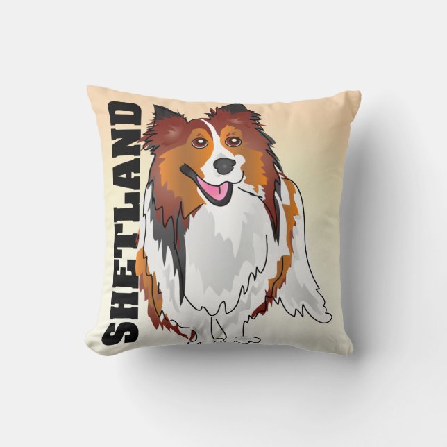 Le coussin de chien de berger de Shetland (Recto)