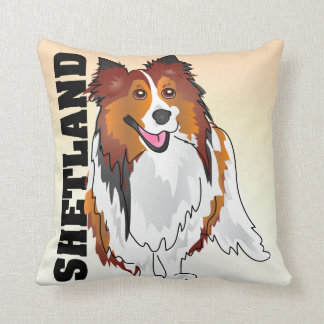 Le coussin de chien de berger de Shetland