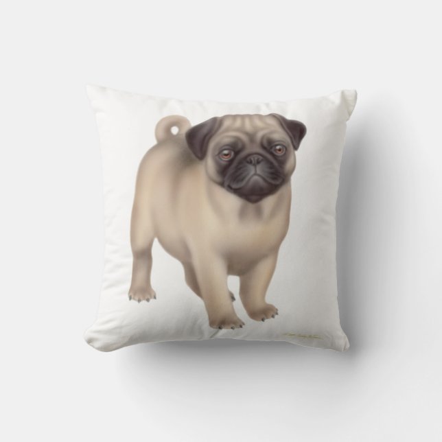 Le coussin de chiot de carlin (Recto)