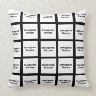 Le coussin d'Instagram remplacent par vos photos
