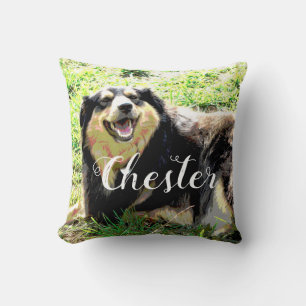le coussin fait sur commande de photo de chien