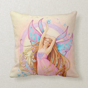 Le coussin féerique de papillon