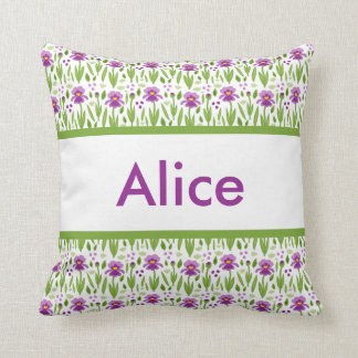 Le coussin personnalisé d'Alice