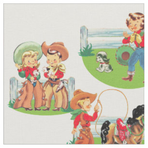 Le cowboy occidental de cow-girl badine le tissu