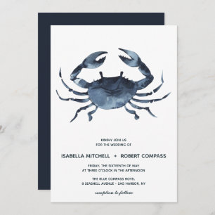 Le crabe bleu   FAIRE-PART DE MARIAGE