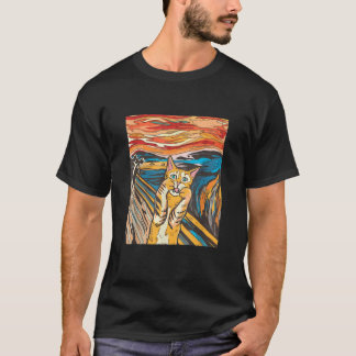 Le Cri célèbre Peinture avec T-Shirt de chat
