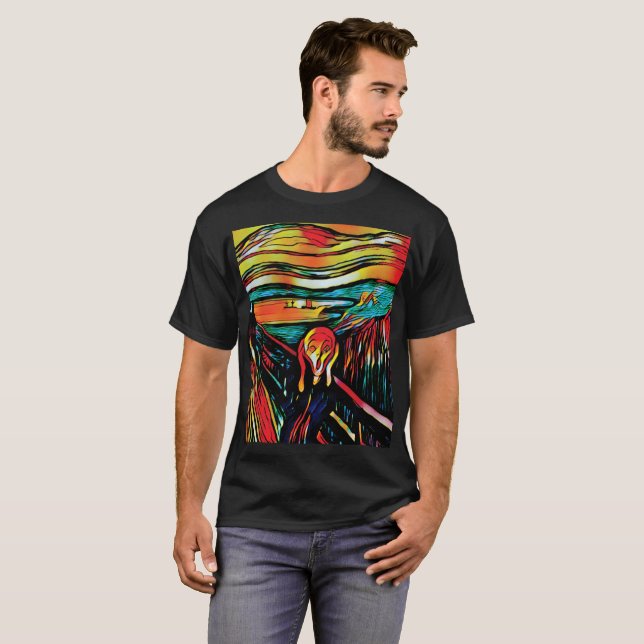 Le cri d'Edvard Munch T-Shirt (Devant entier)