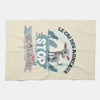 Le Cri des Agneaux le Harcèlement scolaire Kitchen Towel