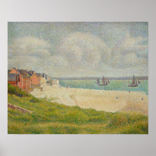 Le Crotoy looking Upstream, 1889 Poster