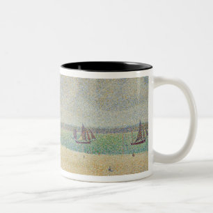 Le Crotoy looking Upstream, 1889 Two-Tone Coffee Mug