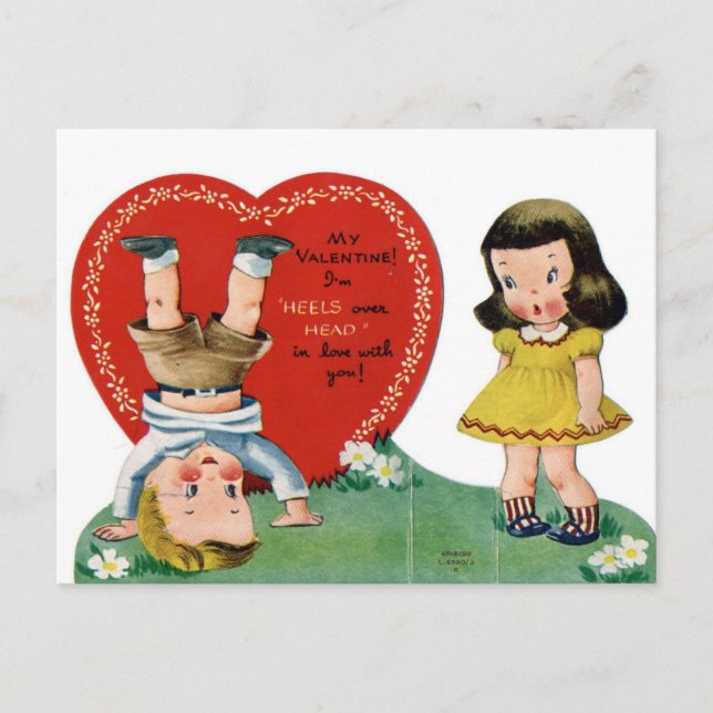 le cru badine des cartes postales de valentine (Devant)