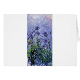 le cru fleurit lilac-irises-1917 monet.