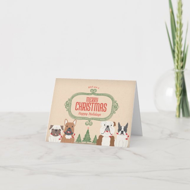 Le cru RENIFLENT la carte de Noël (Devant)
