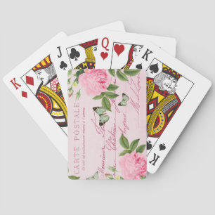 Le cru rose Girly s'est levé des cartes de jeu