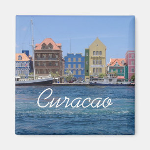 Le Curaçao voyagent magnet de réfrigérateur de