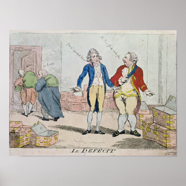 Le Deficit, 1788 Poster (Front)