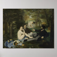 Le Déjeuner sur l’Herbe par Manet - Poster