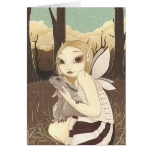 Le dernier Jackalope - carte féerique