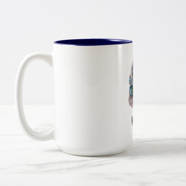 Le design de la Mug de typographie vibrante (Gauche)