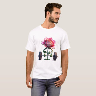 Le design des t-shirts de la salle de sport fleuri