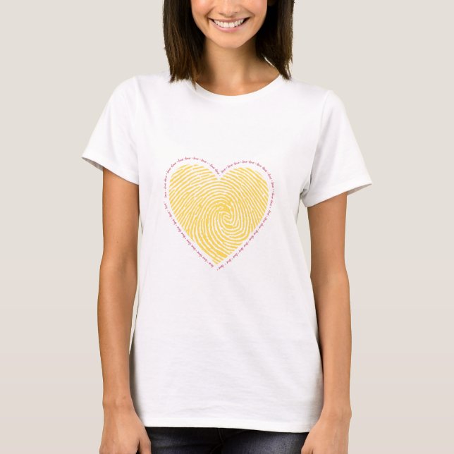 Le design des T-shirts Heart (Devant)