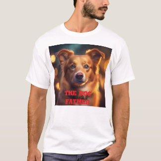 Le dessin de T-shirt du père chien
