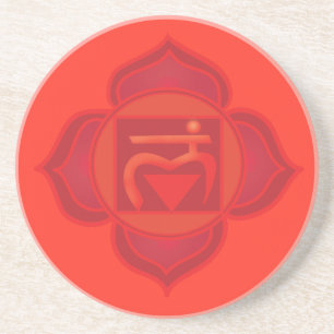 Le Dessous de verre de boisson Root Chakra
