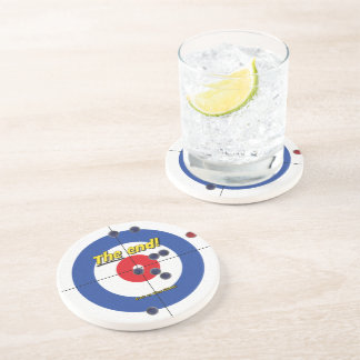 Le Dessous de verre de grès fin - (bleu)