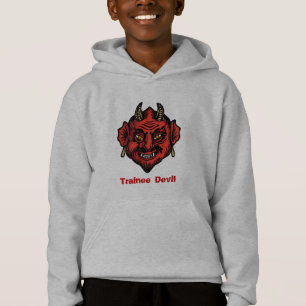 Le diable rouge en paille avec Sweatshirt de corne