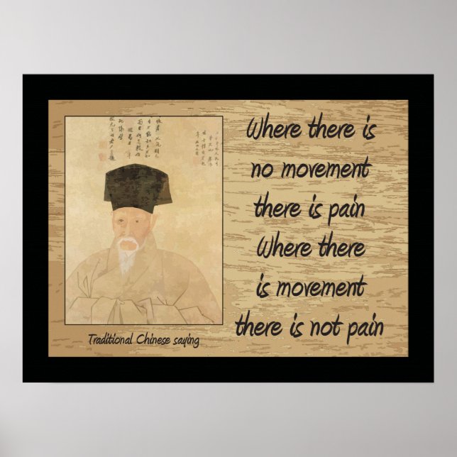 Le dicton chinois traditionnel, Pain Poster (Devant)