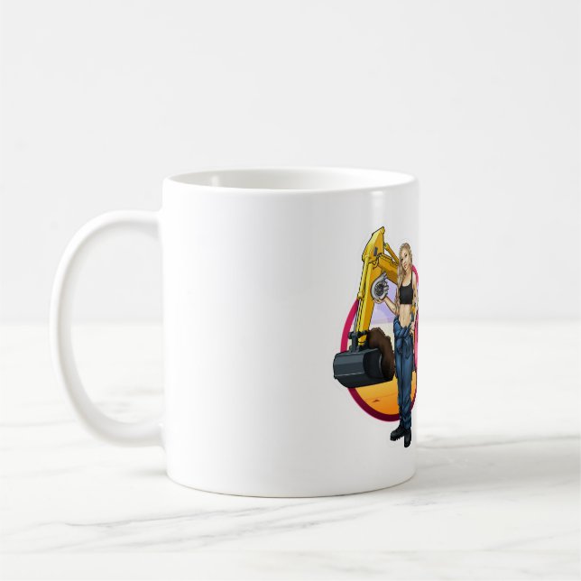 Le Diesel Queen Construction 11oz Mug (Gauche)