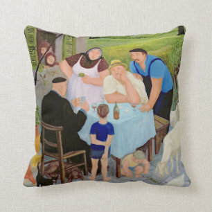 Le Dimanche Throw Pillow
