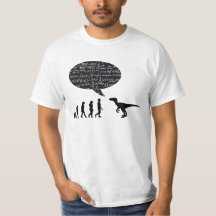 Le dinosaure rencontre le T-shirt d'homme