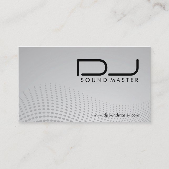 Le DJ - Cartes de visite (Devant)