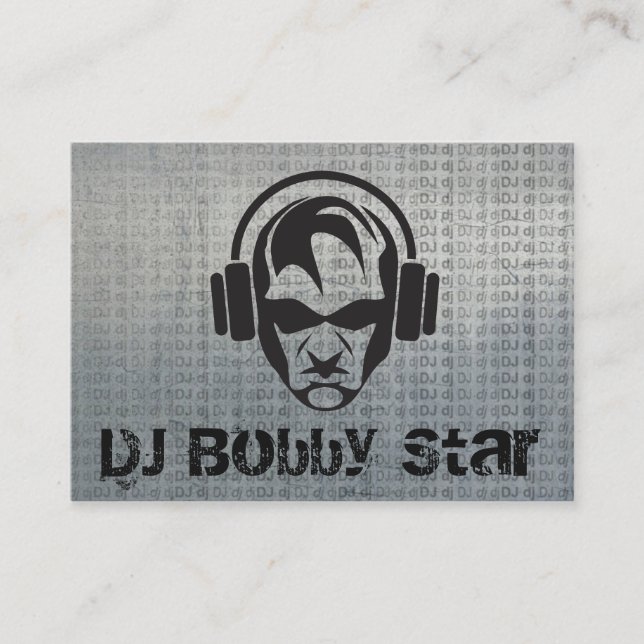 Le DJ frais font face au logo sur le carte de (Devant)