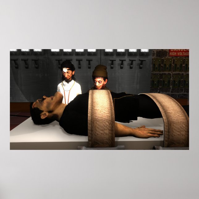 Le Docteur, Le Monstre Et Fritz - Grande Poster (Devant)