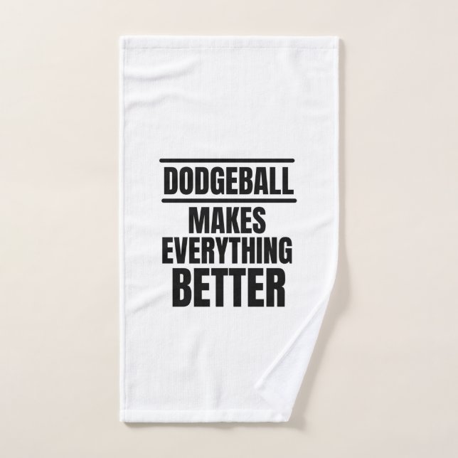 Le Dodgeball fait tout mieux (Serviette à main)
