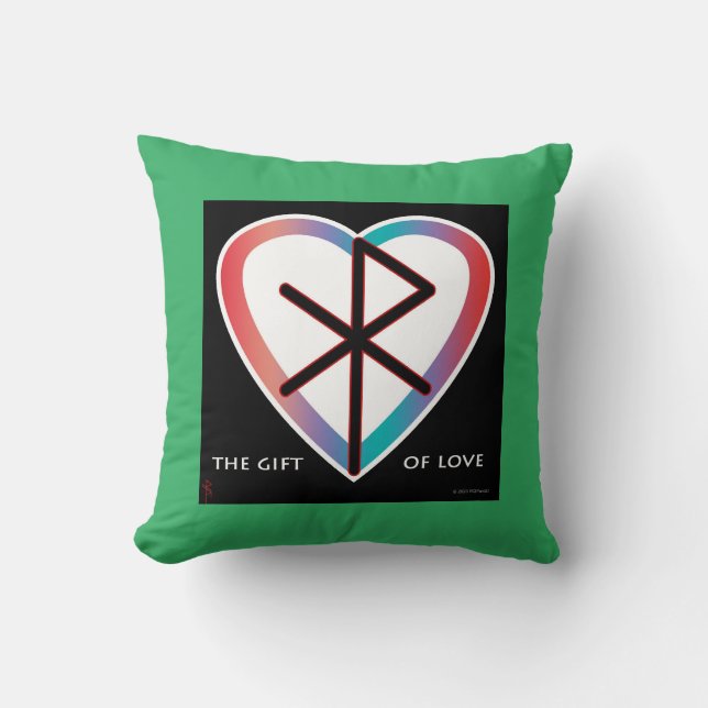 Le don de l'amour Coussin Bindrune (Recto)